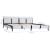 Cadru de pat cu LED, alb, 180 x 200 cm, piele artificială GartenMobel Dekor