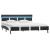 Cadru de pat cu LED, gri, 120 x 200 cm, piele ecologică GartenMobel Dekor