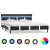 Cadru de pat cu LED, gri, 120 x 200 cm, piele ecologică GartenMobel Dekor