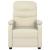 Fotoliu rabatabil electric, crem, piele ecologică GartenMobel Dekor