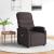 Fotoliu de masaj electric, maro închis, material textil GartenMobel Dekor