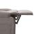 Fotoliu de masaj electric rabatabil, gri taupe, textil GartenMobel Dekor