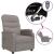 Fotoliu de masaj electric rabatabil, gri taupe, textil GartenMobel Dekor