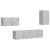 Set de dulapuri TV, 4 piese, gri beton, lemn prelucrat GartenMobel Dekor