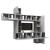 Set de dulapuri TV, 10 piese, gri beton, lemn prelucrat GartenMobel Dekor