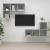 Dulapuri TV suspendate, 4 buc, gri beton, lemn prelucrat GartenMobel Dekor