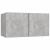Set dulap TV, 6 piese, gri beton, lemn prelucrat GartenMobel Dekor