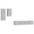 Set dulap TV, 4 piese, gri beton, lemn prelucrat GartenMobel Dekor