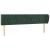 Tăblie de pat cu aripioare verde închis 183x23x78/88 cm catifea GartenMobel Dekor