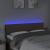 Tăblie de pat cu LED, gri taupe, 144x5x78/88 cm, textil GartenMobel Dekor