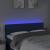 Tăblie de pat cu LED, crem, 144x5x78/88 cm, textil GartenMobel Dekor