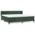 Pat box spring cu saltea, verde închis, 200x200 cm, catifea GartenMobel Dekor