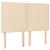 Pat box spring cu saltea, crem, 140x200 cm, textil GartenMobel Dekor