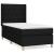 Pat box spring cu saltea, negru, 100x200 cm, textil GartenMobel Dekor