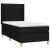 Pat box spring cu saltea, negru, 100x200 cm, textil GartenMobel Dekor