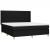 Pat box spring cu saltea, negru, 160x200 cm, textil GartenMobel Dekor