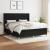 Pat box spring cu saltea, negru, 180x200 cm, catifea GartenMobel Dekor