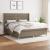 Pat continental cu saltea, gri taupe, 180x200 cm, textil GartenMobel Dekor