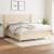 Pat continental cu saltea, crem, 180x200 cm, textil GartenMobel Dekor