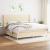 Pat box spring cu saltea, crem, 200x200 cm, textil GartenMobel Dekor