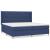 Pat box spring cu saltea, albastru, 200x200 cm, textil GartenMobel Dekor