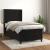 Pat box spring cu saltea, negru, 100x200 cm, catifea GartenMobel Dekor