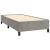Pat continental cu saltea, gri deschis, 80x200 cm, catifea GartenMobel Dekor