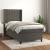 Pat box spring cu saltea, gri închis, 90x200 cm, catifea GartenMobel Dekor