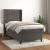 Pat box spring cu saltea, gri închis, 100x200 cm, catifea GartenMobel Dekor