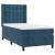 Pat box spring cu saltea, albastru închis, 90x200 cm, catifea GartenMobel Dekor