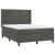 Pat box spring cu saltea, gri închis, 140x190 cm, catifea GartenMobel Dekor