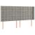 Pat box spring cu saltea, gri deschis, 160x200 cm, catifea GartenMobel Dekor