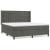 Pat box spring cu saltea, gri închis, 180x200 cm, catifea GartenMobel Dekor