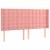 Pat box spring cu saltea, roz, 180x200 cm, catifea GartenMobel Dekor