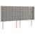 Pat box spring cu saltea, gri deschis, 200x200 cm, catifea GartenMobel Dekor
