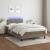 Pat cu arcuri, saltea și LED, gri taupe, 120x200 cm, textil GartenMobel Dekor