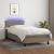 Pat cu arcuri, saltea și LED, gri taupe, 80x200 cm, textil GartenMobel Dekor