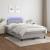 Pat cu arcuri, saltea și LED, gri deschis, 120x200 cm, textil GartenMobel Dekor