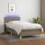 Pat cu arcuri, saltea și LED, gri taupe, 90x190 cm, textil GartenMobel Dekor