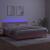 Pat continental cu saltea & LED, roz, 120x200 cm, catifea GartenMobel Dekor