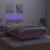 Pat continental cu saltea & LED, roz, 120x200 cm, catifea GartenMobel Dekor