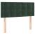 Pat continental cu saltea și LED verde închis 80x200 cm catifea GartenMobel Dekor