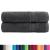 Prosoape duș premium SOLUND 2 buc antracit 70x140cm 600gsm GartenMobel Dekor