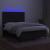 Pat cu arcuri, saltea și LED, negru, 140x190 cm, textil GartenMobel Dekor