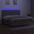 Pat cu arcuri, saltea și LED, gri taupe, 200x200 cm, textil GartenMobel Dekor