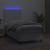 Pat cu arcuri, cu saltea și LED, alb, 100x200 cm, piele eco GartenMobel Dekor