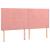 Pat continental cu saltea & LED, roz, 120x200 cm, catifea GartenMobel Dekor