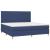 Pat box spring cu saltea, albastru, 200x200 cm, textil GartenMobel Dekor
