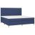 Pat box spring cu saltea, albastru, 200x200 cm, textil GartenMobel Dekor