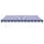 Copertină retractabilă albastru/alb, 4x3 m, textil/aluminiu GartenMobel Dekor